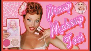 UNBOXING AND TRYING ON  NEW pinup makeup! (Dafna Beauty)