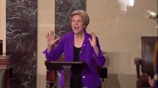 Senator Elizabeth Warren Calls for Action to Root Out Influence of Money in Politics