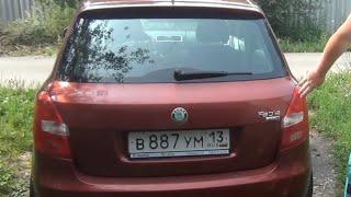 Замена лампы стоп сигнала Skoda Fabia 2