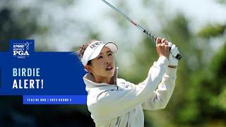 Yealimi Noh Makes Incredible Birdie on the 13th! | 2025 KPMG Women's PGA Championship
