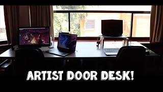 Building The Ultimate Art/Gaming Desk, From a Door!