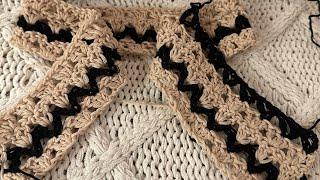 Узор крючком, для летних изделий #crochet #узоркрючком