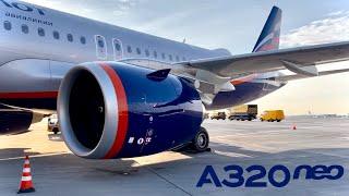 Полёт на новом A320neo Аэрофлота