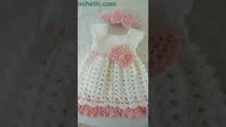 very attractive handkitting baby frock sweater design