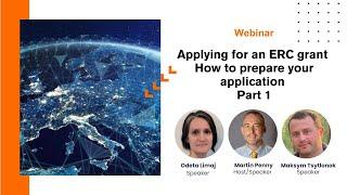 Webinar:  How to prepare a successful application for an ERC grant (Part 1)