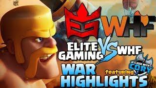 Elite Gaming vs WHF | CWL War Highlights ft. Clash with Cory | Clash of Clans