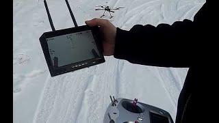 грузовой дрон с серво-сбросом груза на раме 650 / dji naza mv2 / как работает и летает.