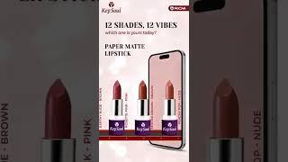 KEYSOUL NATURAL MATTE LIPSTICK.21 HARMFUL CHEMICALFREE FORMULA #ecofriendly #lipstick#womenhealth