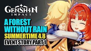 Summertide Scales & Tales Part 1 Full Event Story | Begins in a Forest Without Rain | Genshin Impact