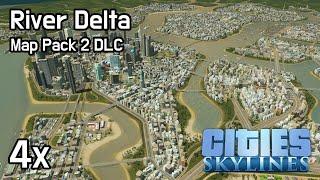 Cities Skylines - Map Pack 2 - River Delta (4x)