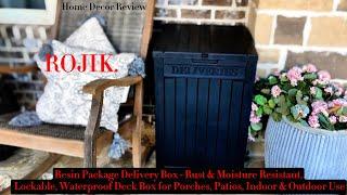 Secure Porch Package Box: Weatherproof Deck Storage