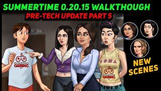 SUMMERTIME SAGA 0.20.15 NEW UPDATE GAMEPLAY  SUMMERTIME SAGA PRE-TECH UPDATE PART 5 WALKTHROUGH