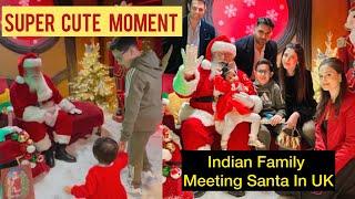 When Baby CHIA & ABIR Bhaiya Met Santa For The First Time Together  | Super Cute Indian Family Vlog