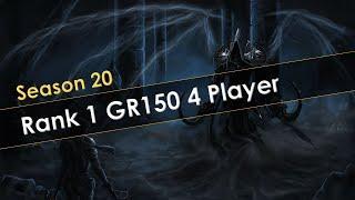 Diablo 3 Season 20 Rank 1 GR150 4 Player