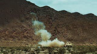 Incredible Video of Launch M58 Mine Clearing Line Charge (MICLIC) for Demining