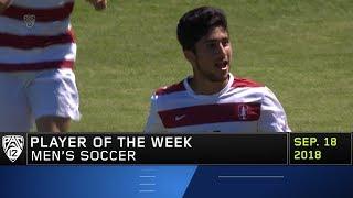 Stanford's Amir Bashti garners Pac-12 Men's Soccer Player of the Week honors