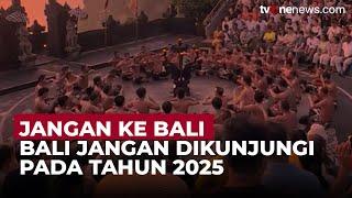 Bali Menjadi Daftar Destinasi Jangan Dikunjungi pada 2025 | OneNews Update