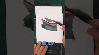 EASIEST boat painting in watercolor! #watercolor #watercolorpainting #shorts