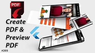 Flutter Tutorial - Create PDF With Headers & Texts - Preview PDF