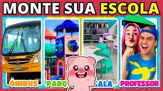  CONSTRUA A ESCOLA DOS SEUS SONHOS  | Edição Especial: Escola | Jogo das Escolhas | #quiz #pigquiz