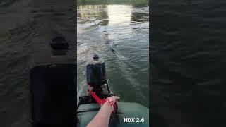 Обкатка мотора hdx 2.6, лодка муссон 300 нд, 9 июня 2022 г. Outboard motor HDX2.6.