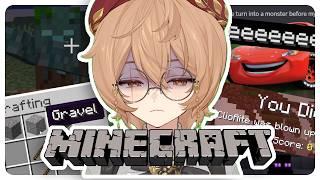 Confused Middle-Aged Vtuber Plays Minecraft for the First Time