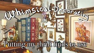  Decorating with my THRIFTED Home Decor Finds - Whimsical, Cottagecore, Fairycore Interior Design 