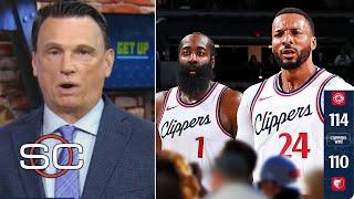 ESPN reacts to James Harden & Norman Powell combine 50 Pts to help Clippers beat Grizzlies 114-110