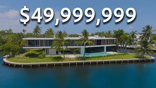 Touring a $49,999,999 MEGA MANSION on its own PENINSULA in Fort Lauderdale!