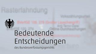 Bedeutende Entscheidungen des Bundesverfassungsgerichts