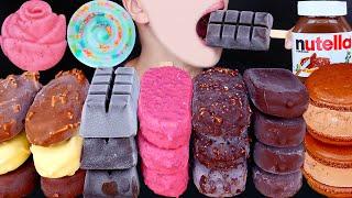 ASMR MAGNUM CHOCOLATE ICE CREAM NUTELLA DESSERT MUKBANG 초콜릿 아이스크림 먹방 チョコレートアイスクリーム 咀嚼音 EATING SOUNDS