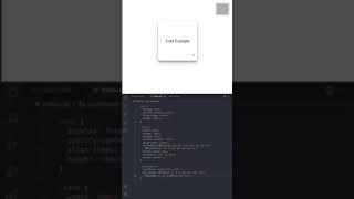  CSS Card hover #Shorts