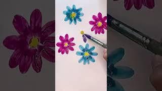 How to draw flowers easy. Drawing flowers. Painting flowers. 