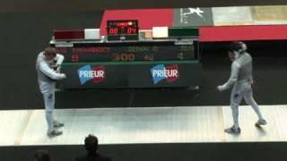 20100129 mf gp paris 32 green KHOVANSKY Alexey RUS 15 vs SEDOV Artem RUS 6 sd No