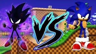 Dark Sonic Vs Chaos Sonic