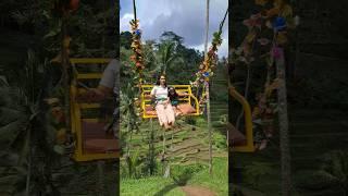 SWING IN THE SKY|BALI |PADDY FIELD️ #trending #viral #short #shorts #shortsfeed