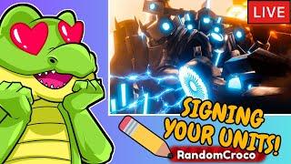 LIVE | Steampunk UPDATE! SIGNING YOUR UNITS! (Toilet Tower Defense)