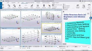 Tekla Structure Basic for Beginners and Advance Users