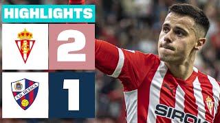 REAL SPORTING 2 - 1 SD HUESCA | HIGHLIGHTS LALIGA HYPERMOTION