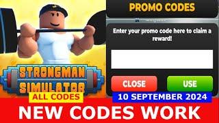 *NEW CODES* Strongman Simulator ROBLOX | ALL CODES | SEPTEMBER 10, 2024