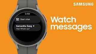 Text on your Galaxy Watch with the Messages app | Samsung US