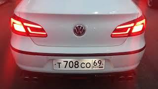 Volkswagen Passat CC 2.0 straight pipe exhaust sound