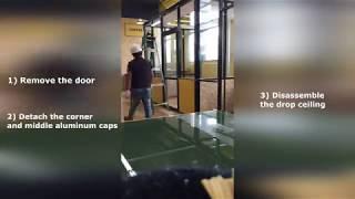 CGP - Demountable glass partition - short video instruction