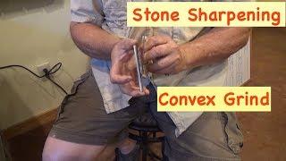 Stone Sharpening a Convex Edge