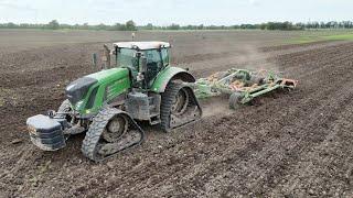 FENDT 939 mit Ketten-Fahrwerk & AMAZONE nius 5003-2TX Super Grubber / 4K