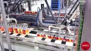 Packaging Line for Yogurts | Machine d'Emballage Yaourt | iXAPACK PACKAGING