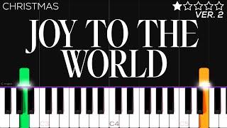 Christmas - Joy To The World | EASY Piano Tutorial