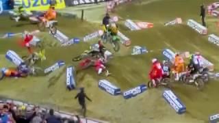 Chad Reed, Justin Brayton,  Crash at Seattle Supercross