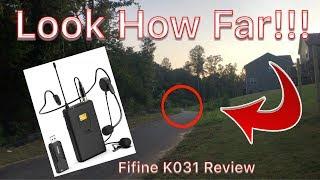 FiFine K031 USB Wireless Microphone System from Amazon! Amazing Range!!