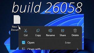 Windows 11 Build 26058 Dev Channel - New Context Menu & More